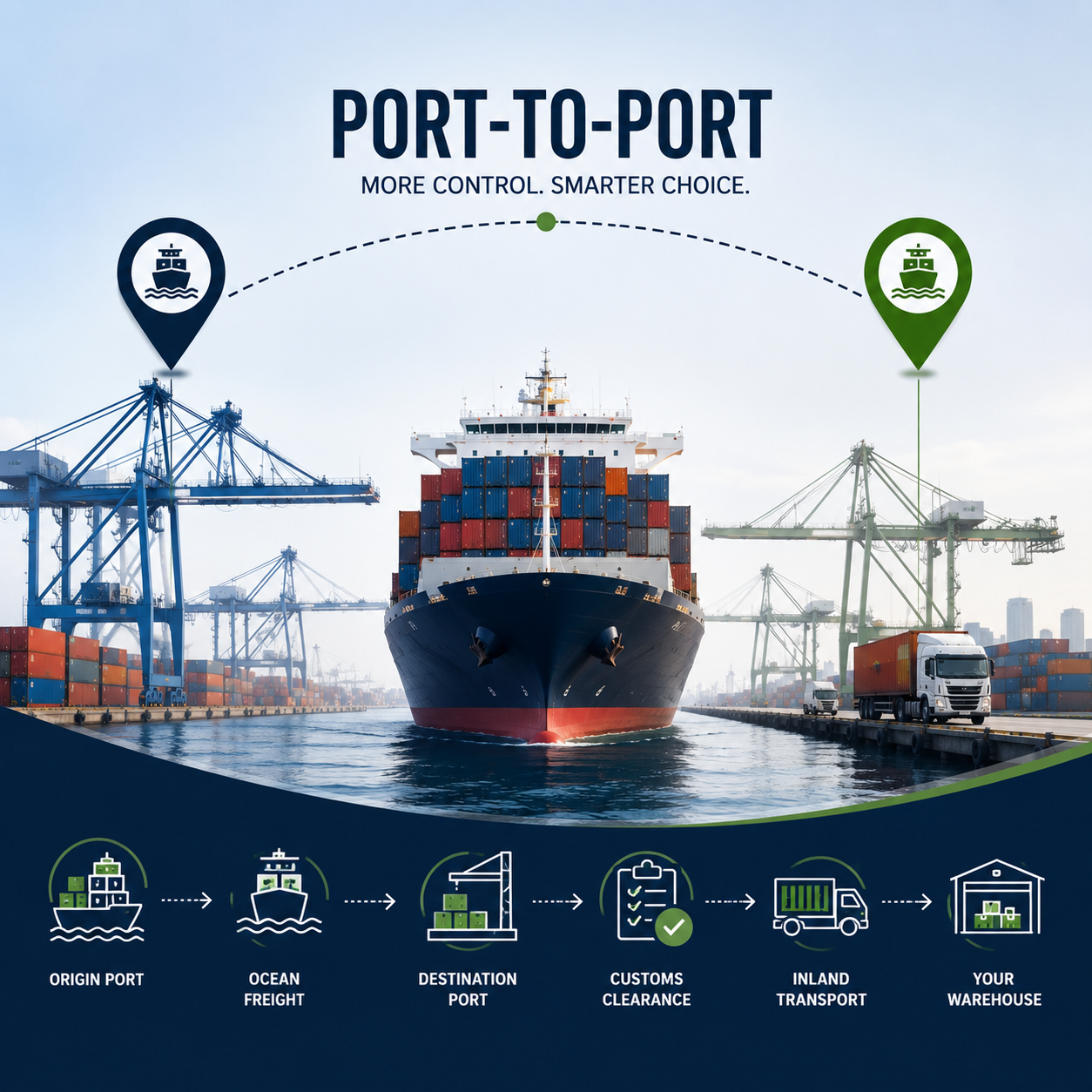 When Port-to-Port Shipping Is the Smarter Choice